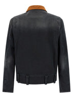 Gray Cotton Denim Jacket