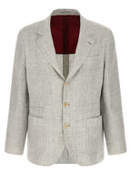 Beige Linen Blazer