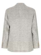 Beige Linen Blazer