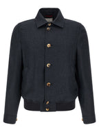 Blue Sisal Biker Jacket