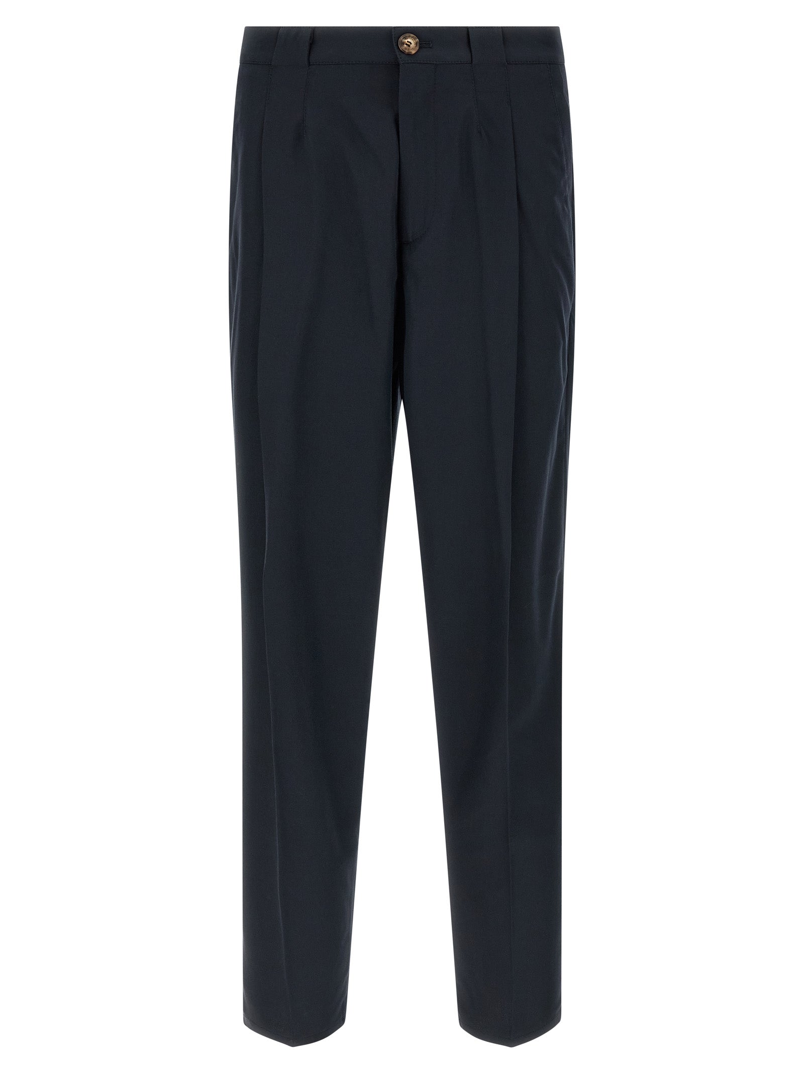 Blue Cotton Chino Pants