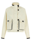 White Linen Full-Length Jacket