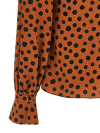 Orange Silk Blouse