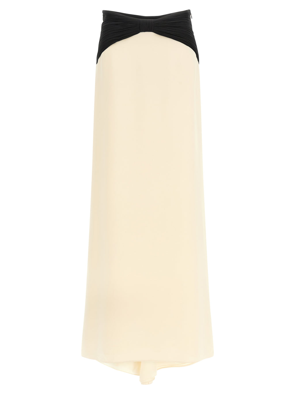 Bicolor Silk Mini Skirt