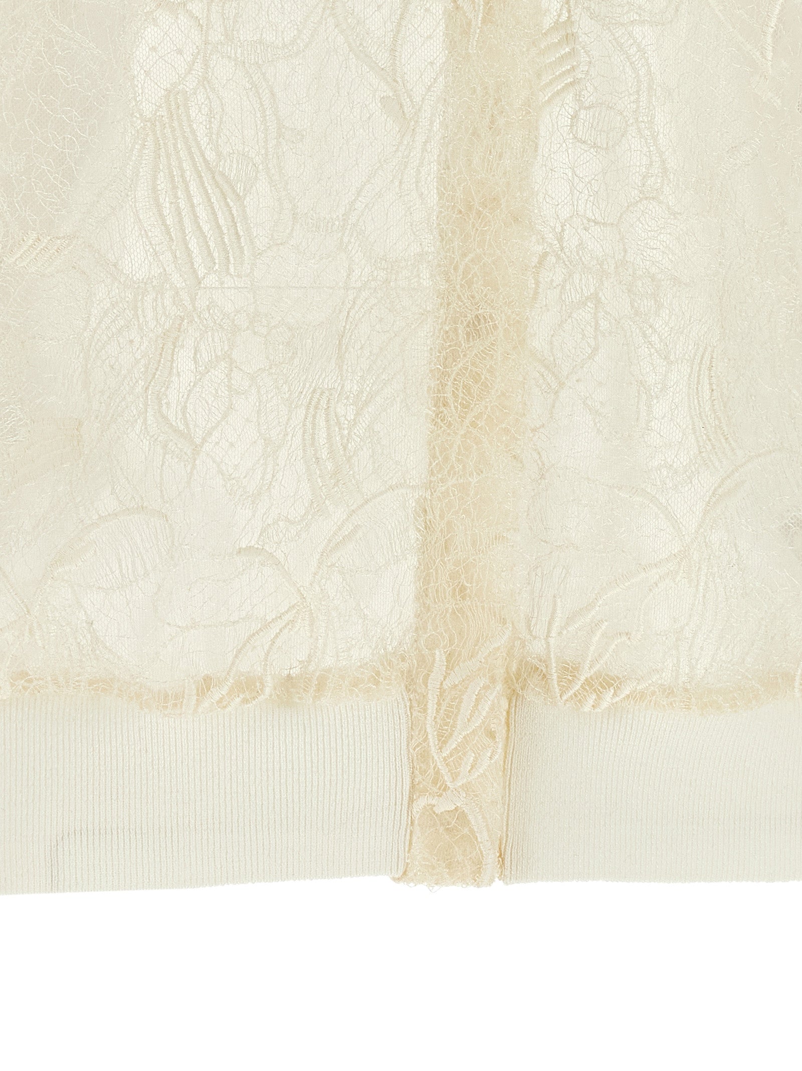 Beige Silk Cardigan