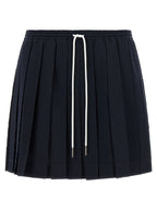 Blue Wool Long Skirt
