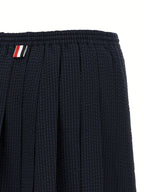 Blue Wool Long Skirt