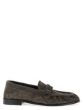 Brown Calfskin Slip-On Loafers