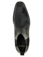 Black Calfskin Chelsea Boots