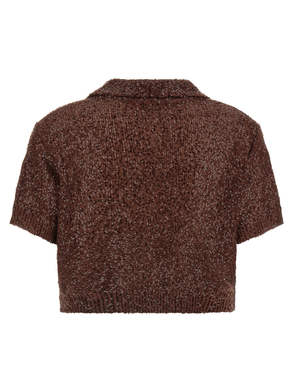 Brown Linen Polo Shirt