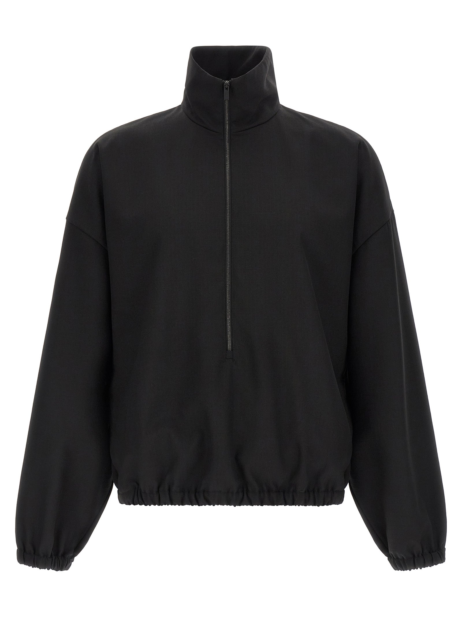 Black Virgin Wool Sweatshirt