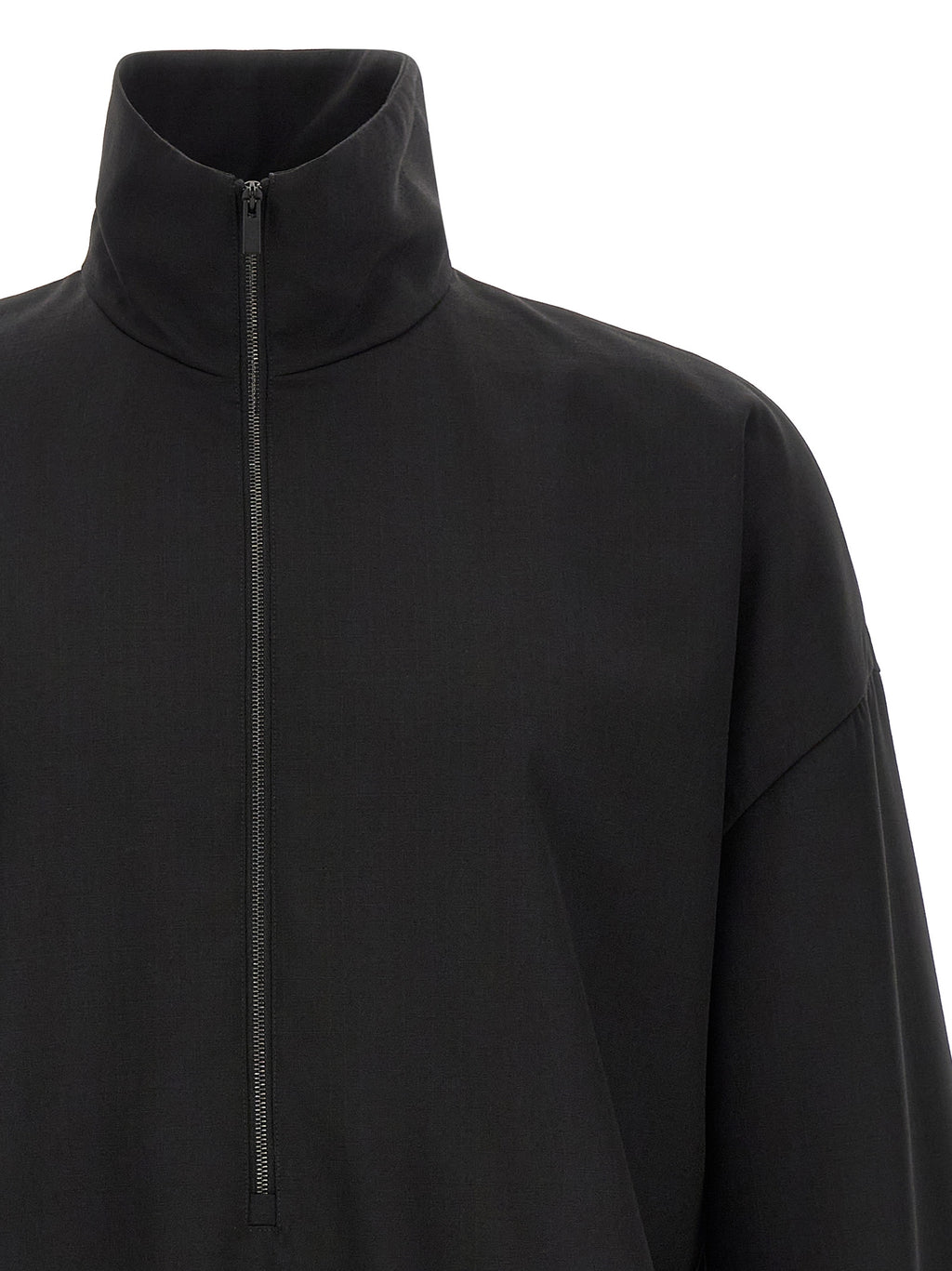 Black Virgin Wool Sweatshirt