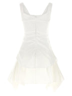White Cotton Short Dress