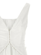 White Cotton Short Dress