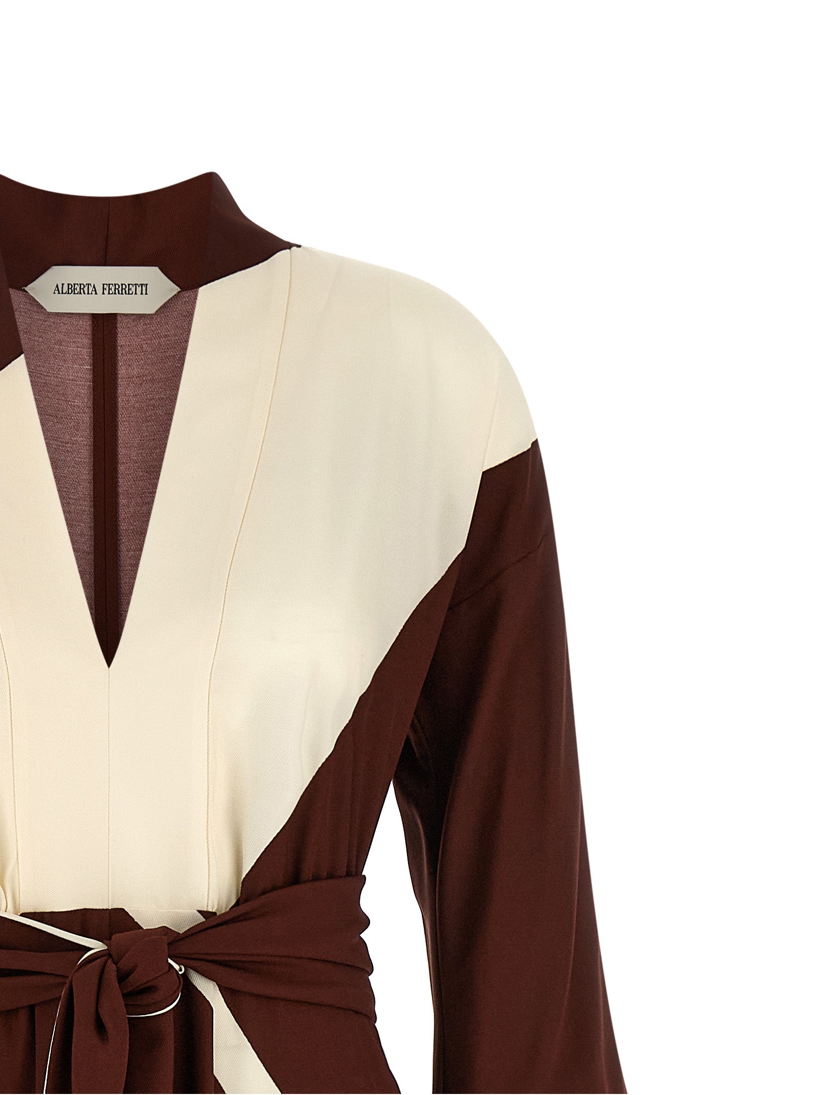 Bordeaux Viscose Long Dress