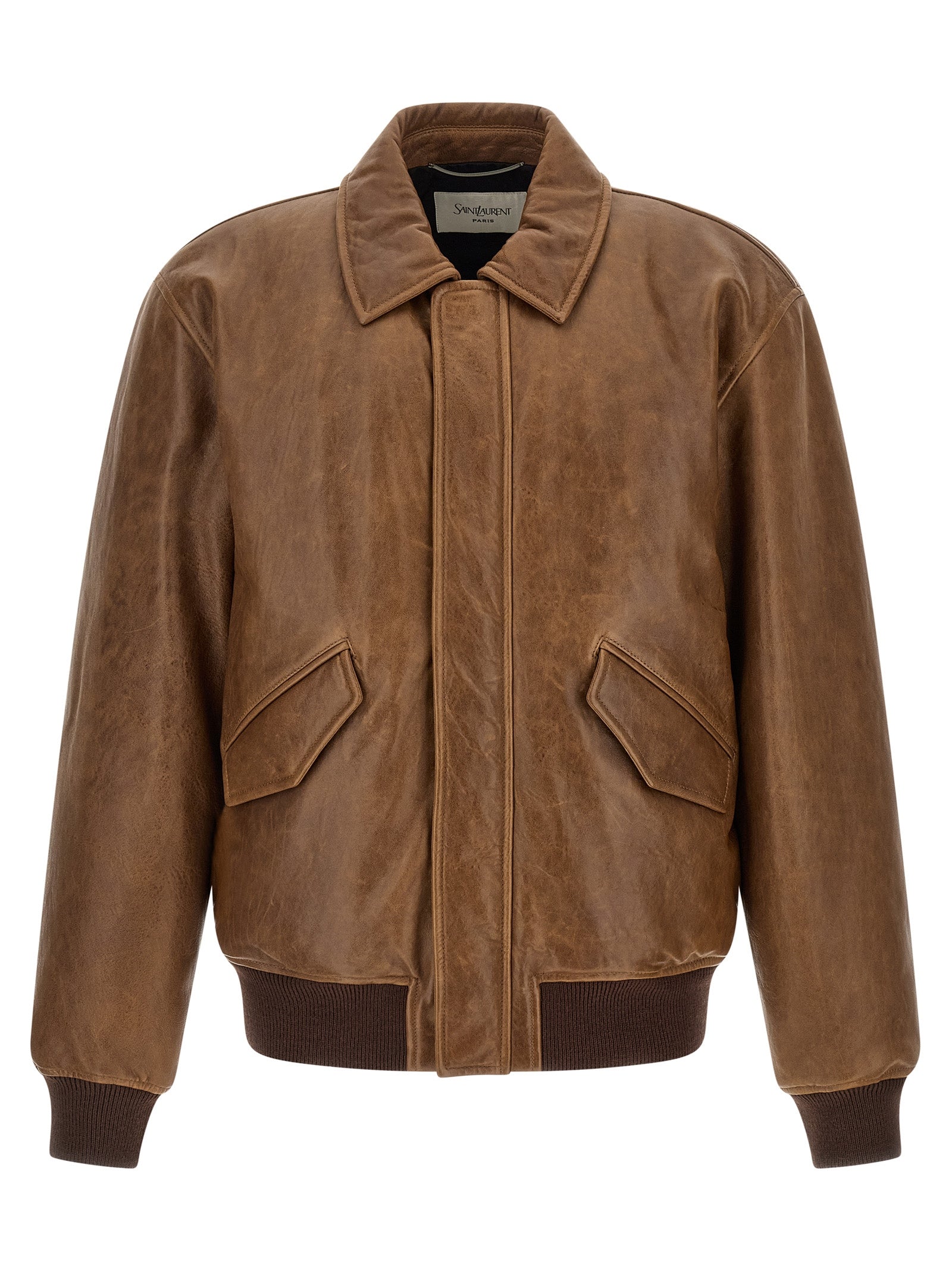 Brown Lamb Leather Leather Jacket