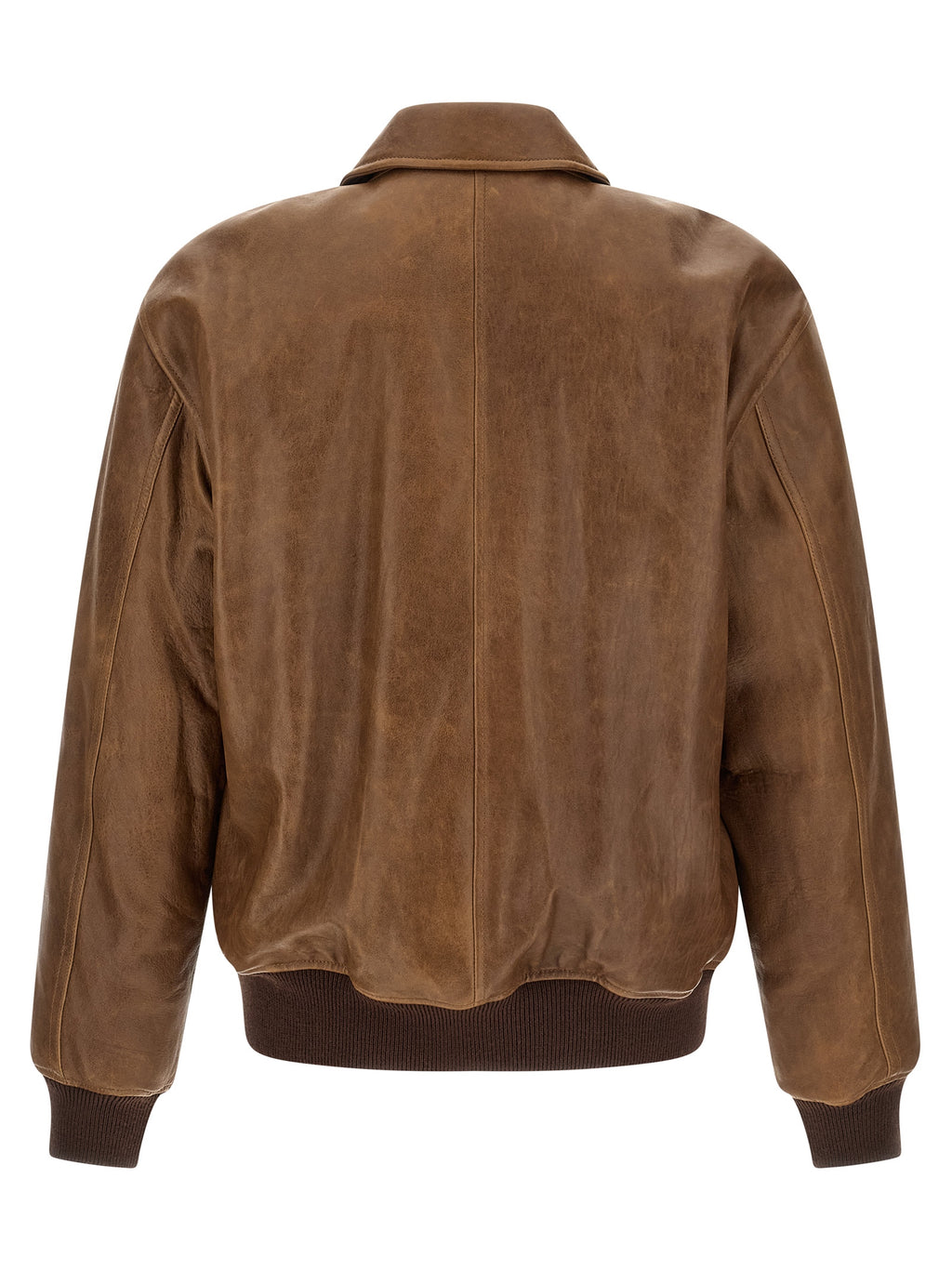 Brown Lamb Leather Leather Jacket