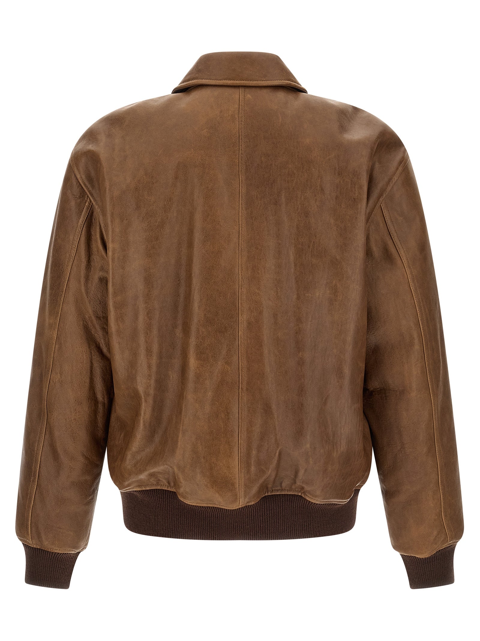Brown Lamb Leather Leather Jacket
