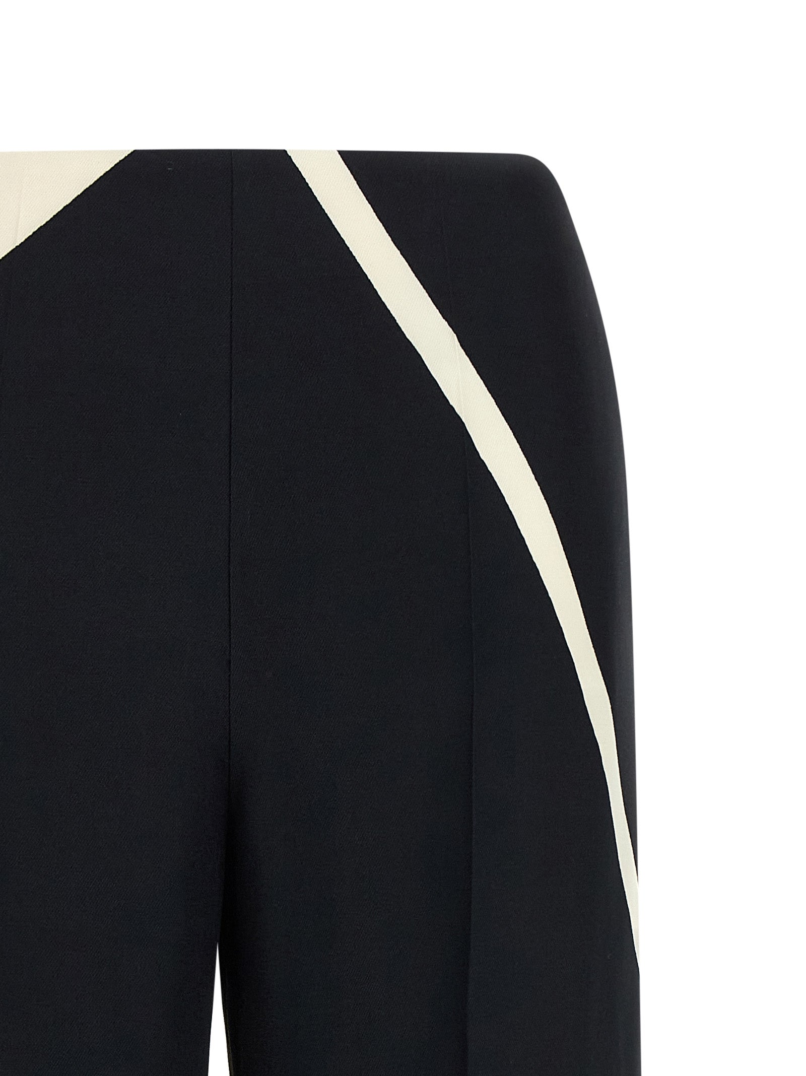 Bicolor Viscose Casual Pants