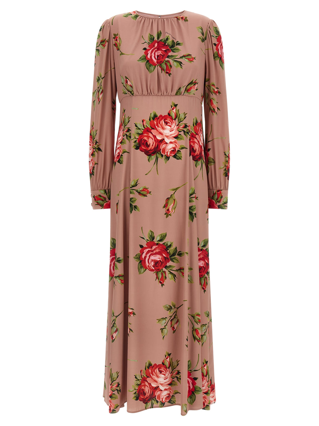 Multicolor Silk Long Dress