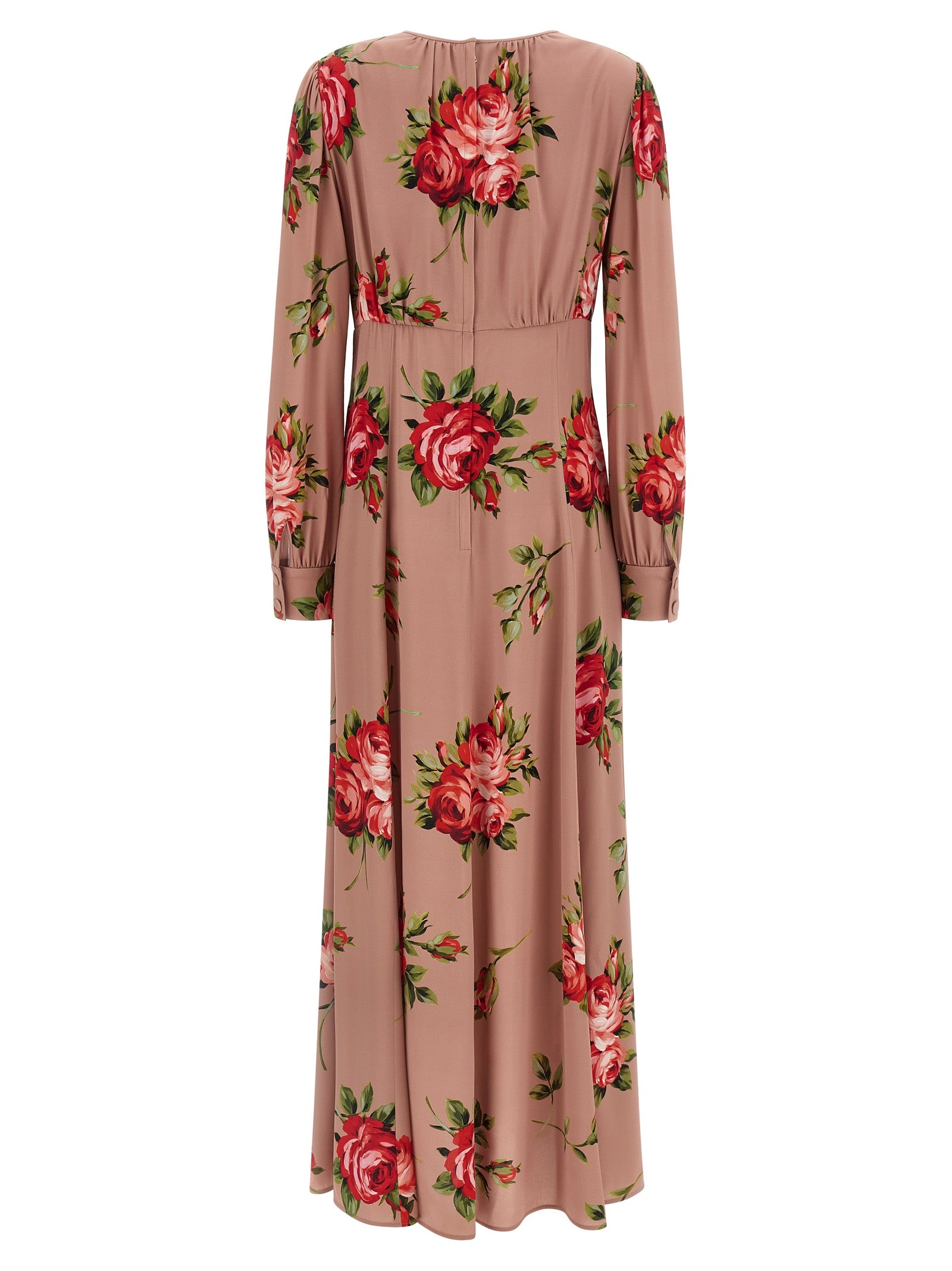 Multicolor Silk Long Dress