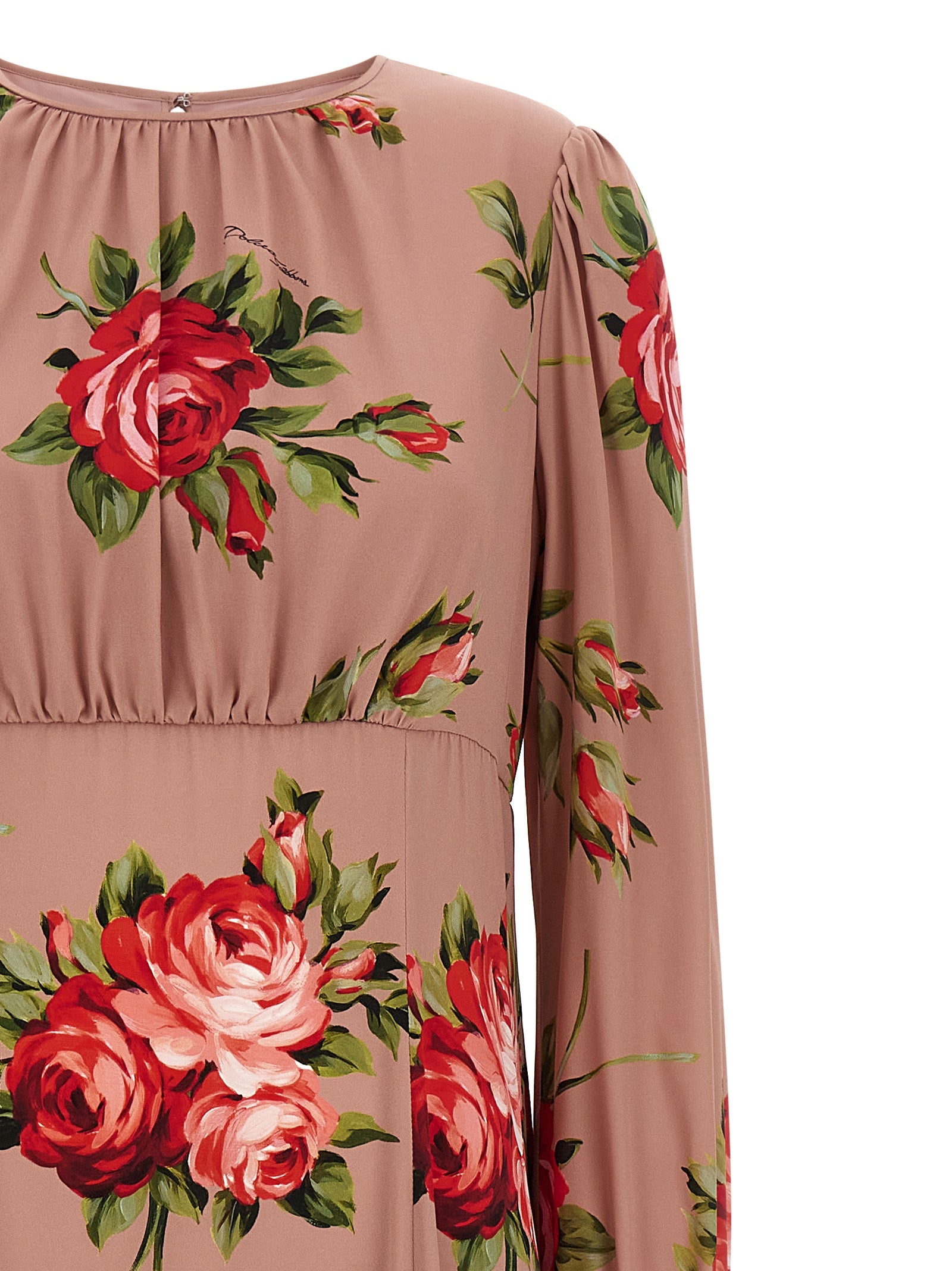 Multicolor Silk Long Dress