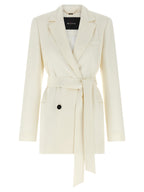 White Silk Blazer