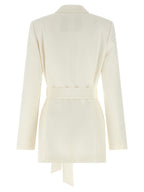 White Silk Blazer