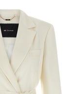 White Silk Blazer