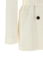 White Silk Blazer