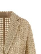 Beige Silk Blazer