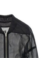 Black Nylon Bomber