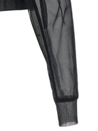 Black Nylon Bomber