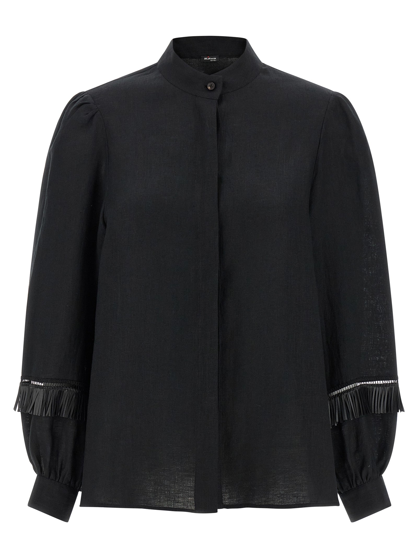 Black Linen Blouse