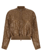 Brown Silk Cardigan
