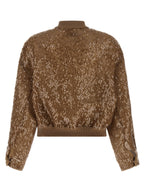 Brown Silk Cardigan