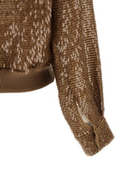 Brown Silk Cardigan