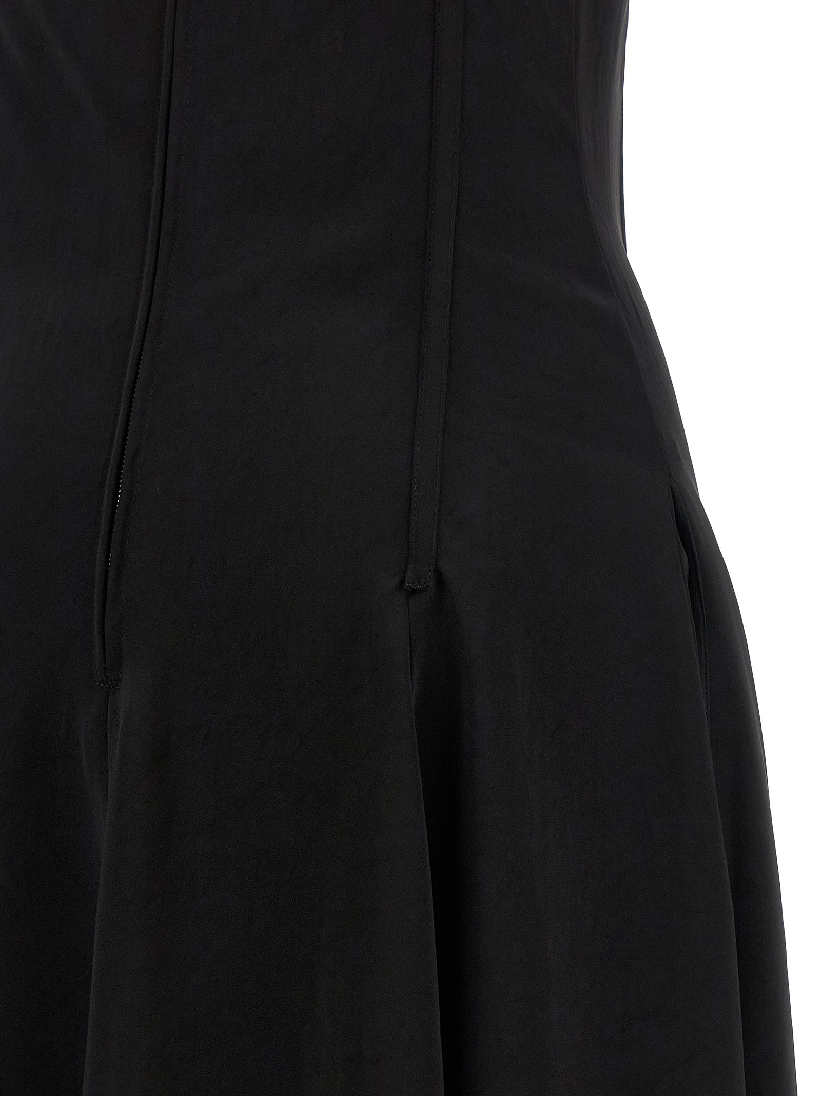 Black Acetate Long Dress
