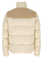 Beige Polyamide Full-Length Jacket