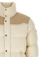 Beige Polyamide Full-Length Jacket