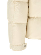 Beige Polyamide Full-Length Jacket