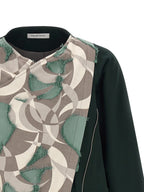 Multicolor Virgin Wool Shell Jacket