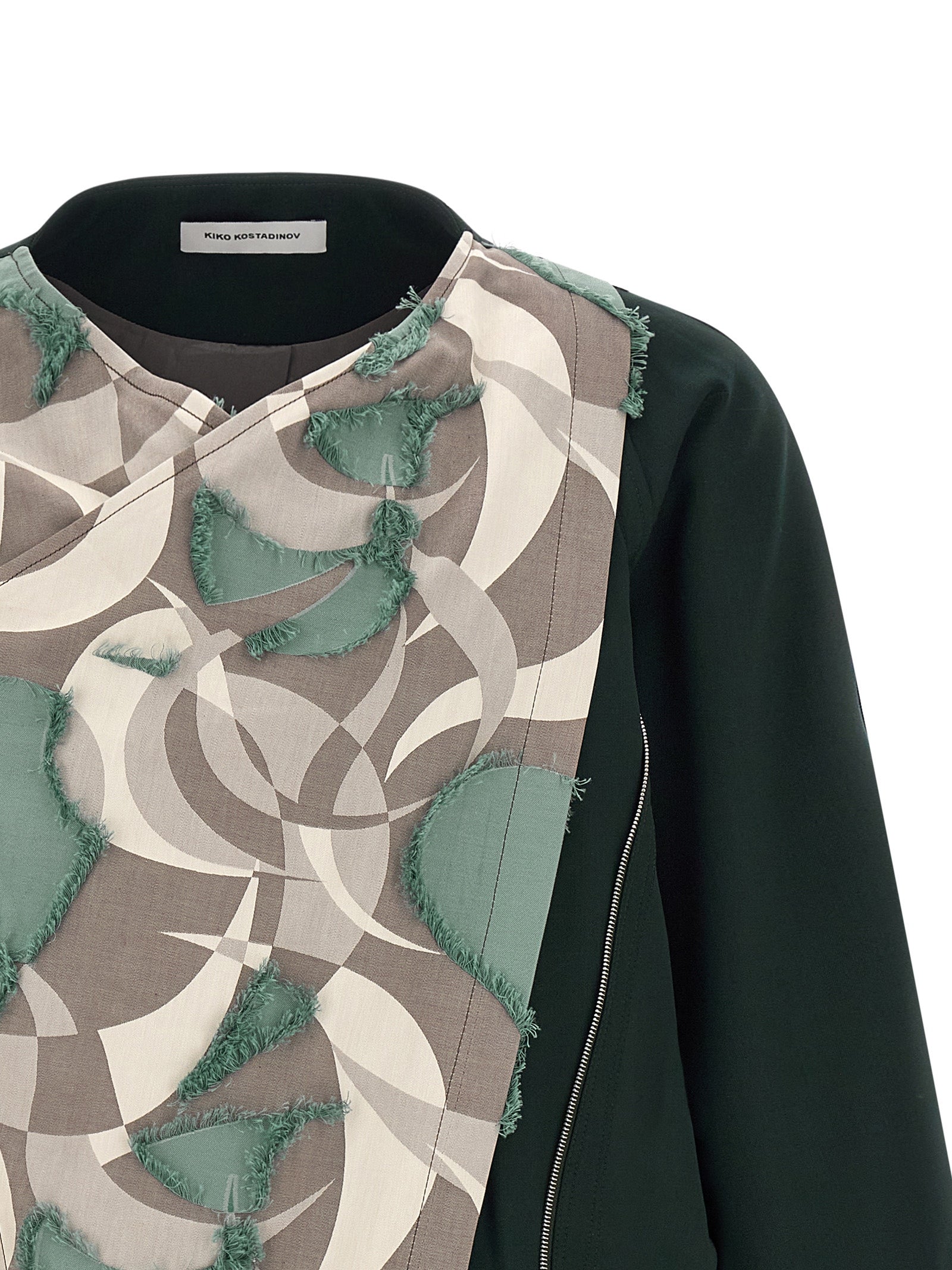 Multicolor Virgin Wool Shell Jacket
