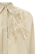 Beige Cotton Blouse