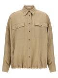 Beige Viscose Blouse