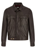 Brown Lamb Leather Leather Jacket