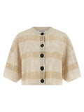 Beige Cotton Cardigan