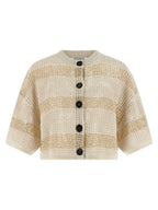 Beige Cotton Cardigan