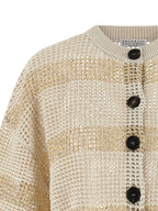 Beige Cotton Cardigan