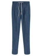 Blue Cotton Relaxed Fit Jeans